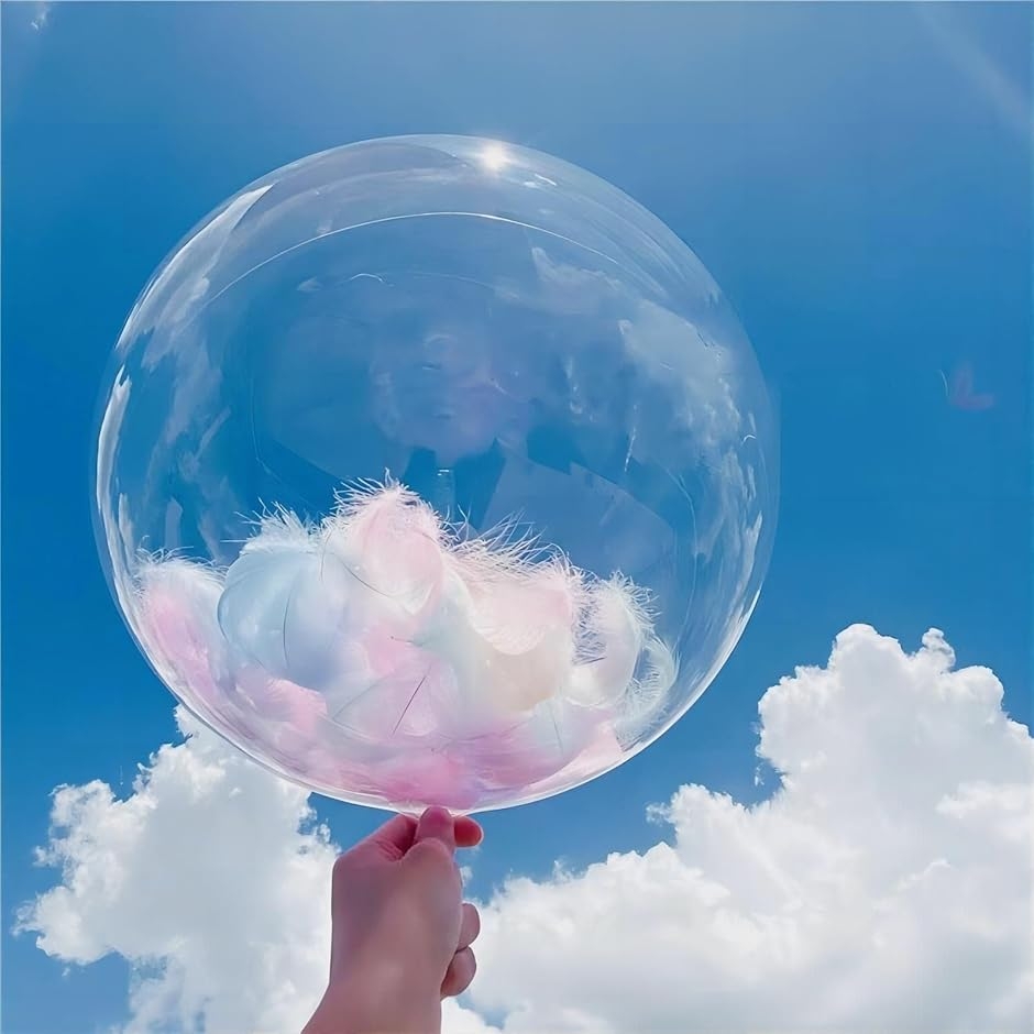 バルーン ボボバルーン 透明バルーン 風船 お祝い 誕生日 結婚式 50個セット (50,  36cm)