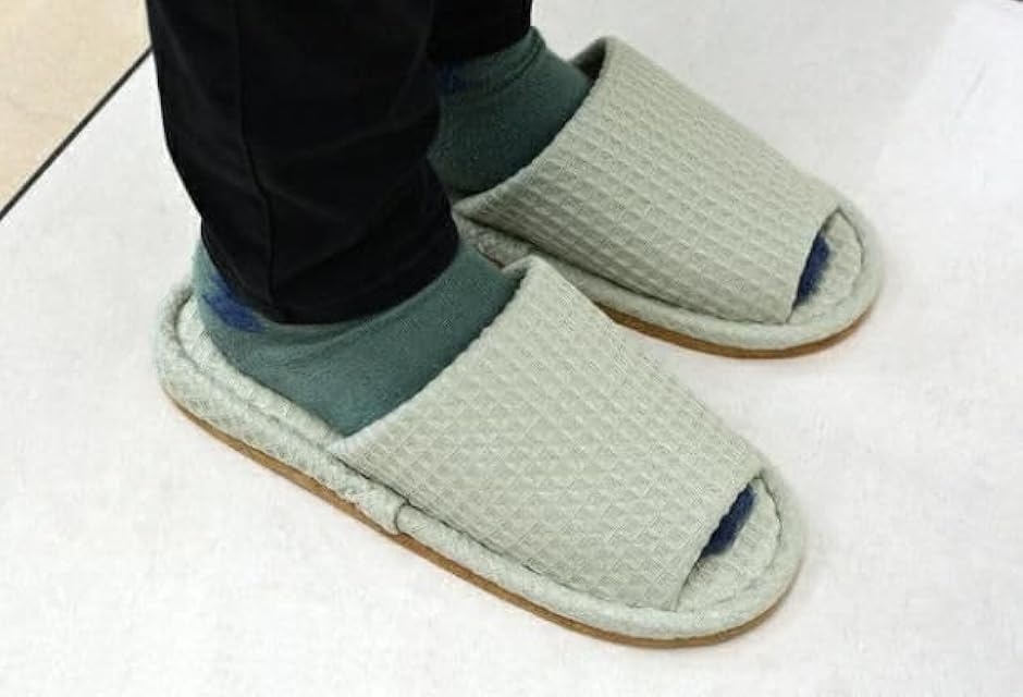 エンプティオ ワッフル ルームシューズ 洗える...の詳細画像3
