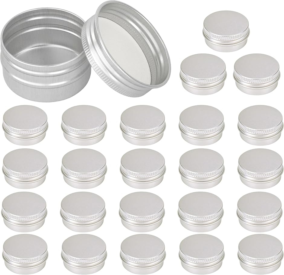 アルミ缶 アルミケース 化粧品 小分け 詰替 容器 携帯用 丸型 (10ml)