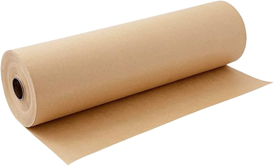 クラフト紙 ロール ラッピングペーパー 包装紙 梱包 おしゃれ 厚紙 業務用 幅30cm x 長さ30m (無地)