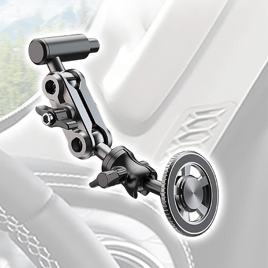 スマホホルダー アシストグリップ用 車載 Aピラー 360度回転 脱落防止