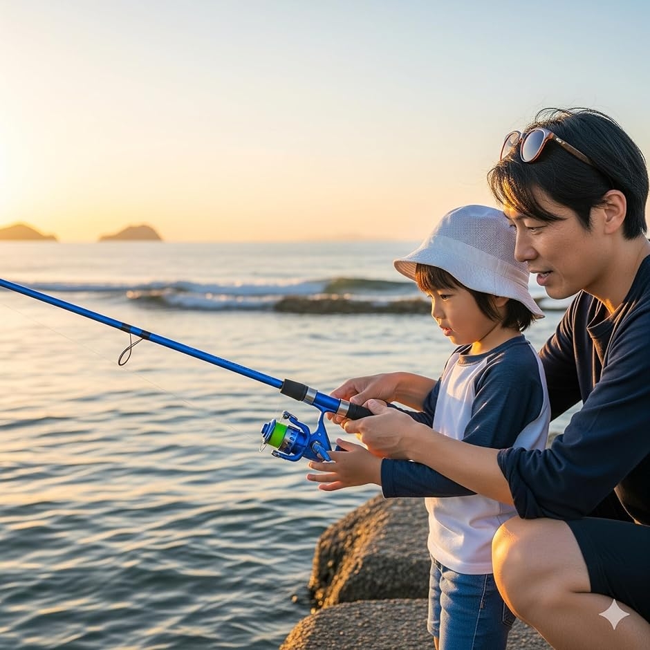 釣りセット 初心者 釣り道具 伸縮式釣竿2本＋スピニングリール2個