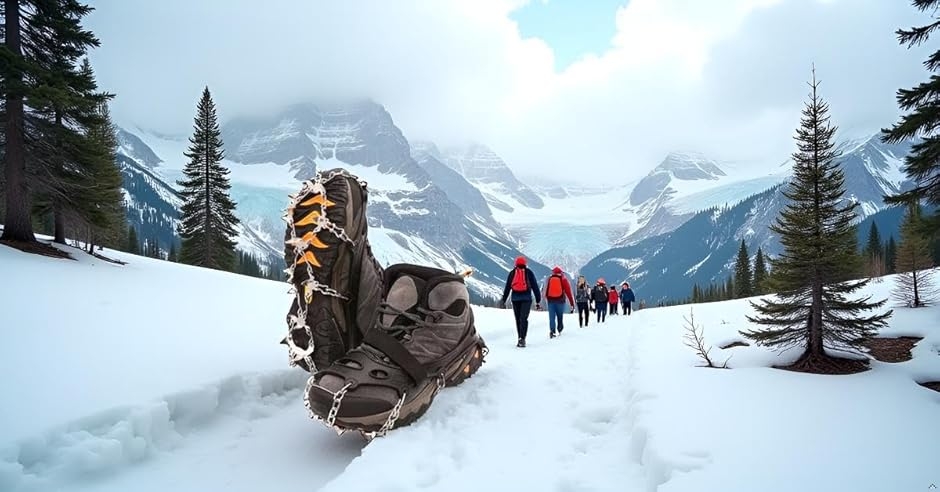 アイゼン 登山 32本爪 軽量 チェーンスパイ...の詳細画像2
