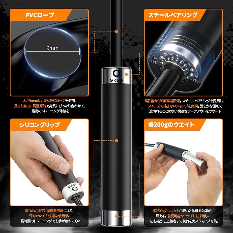 S.Darwin 一度使用のみ！縄跳び　ベアリンググリップエクササイズダイエット 楽天市場】水曜日限定☆P5倍☆【S.Darwin】 縄跳び トレーニング