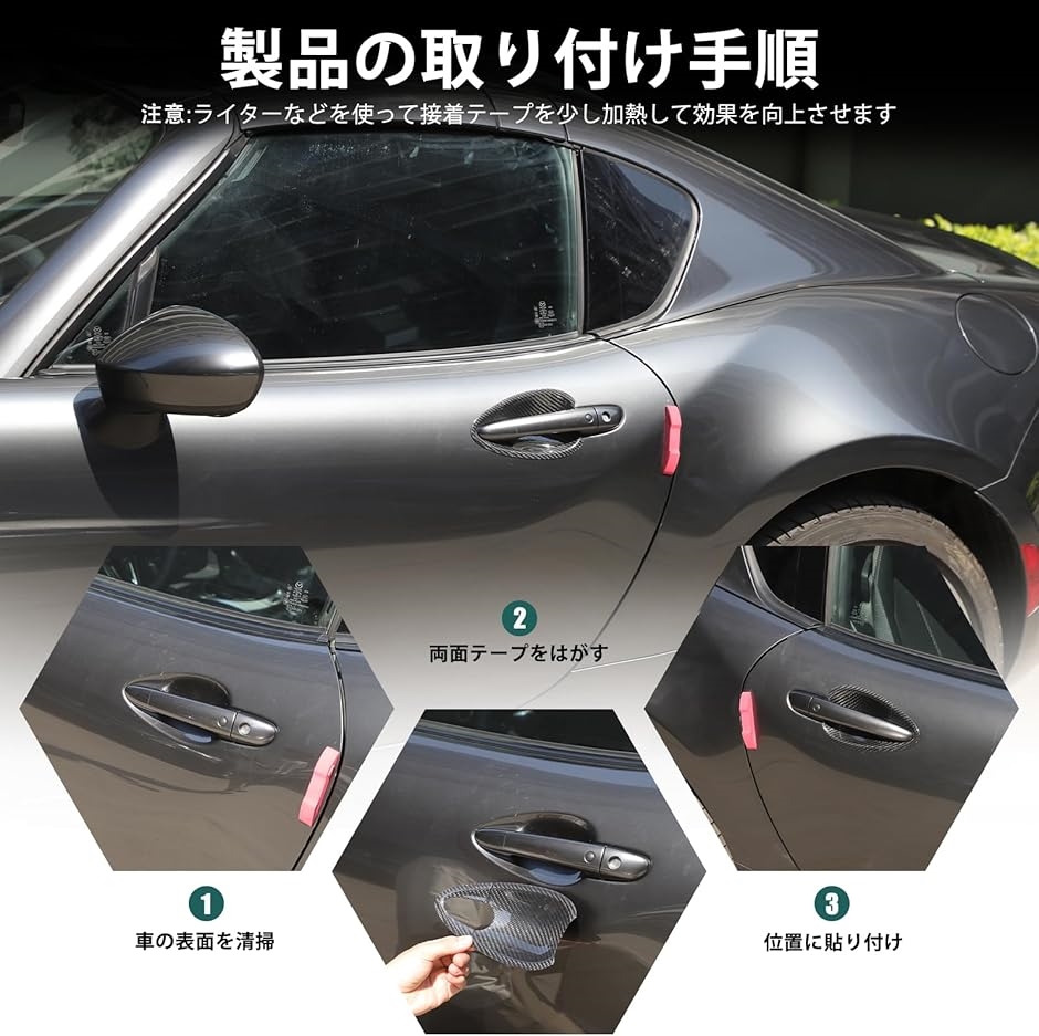 新型 マツダ ロードスター ND系 専用 ドアハンドルプロテクター ドア