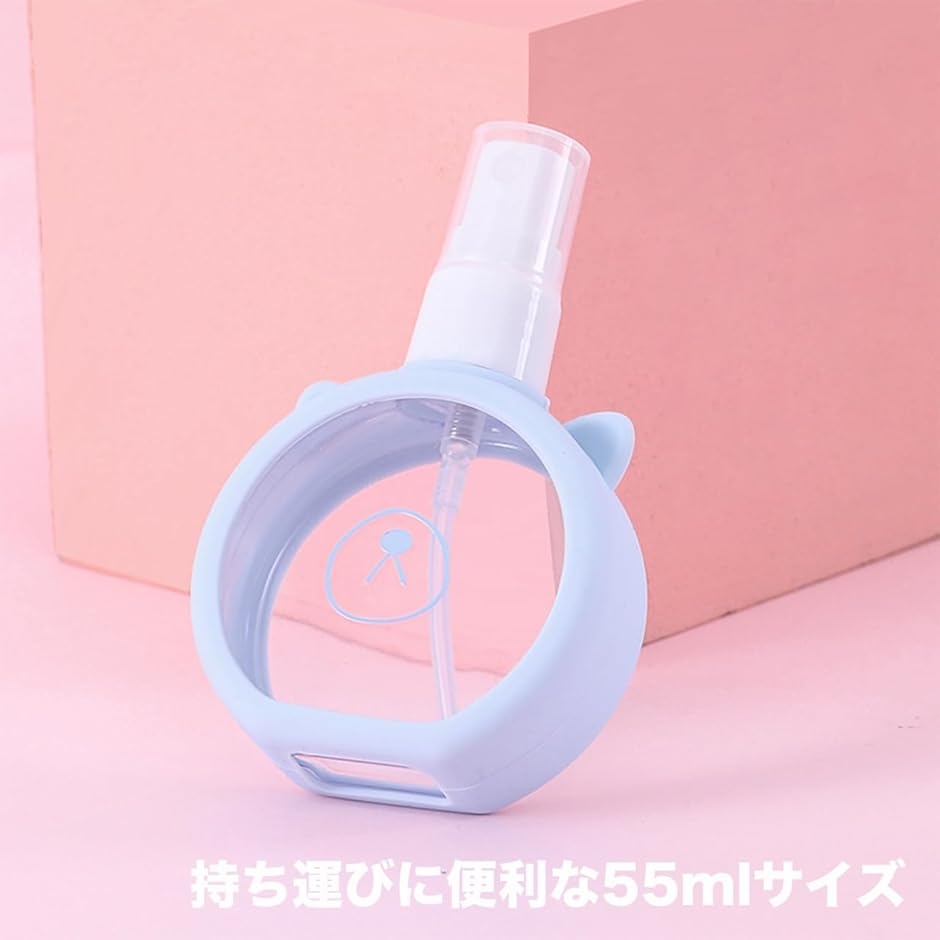 スプレーボトル 4個セット 携帯用 55ml アニマル デザイン
