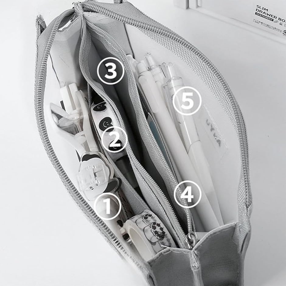 ペンケース 大容量 クリア メッシュ 多機能 文房具収納 筆箱