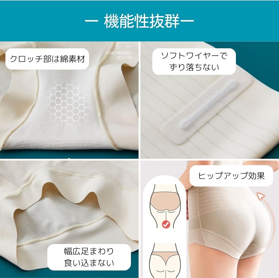 ガードル サイズ090 3枚セット お悩み解決 はっきり上げ尻 ロング丈パンツガードル（ルシアン