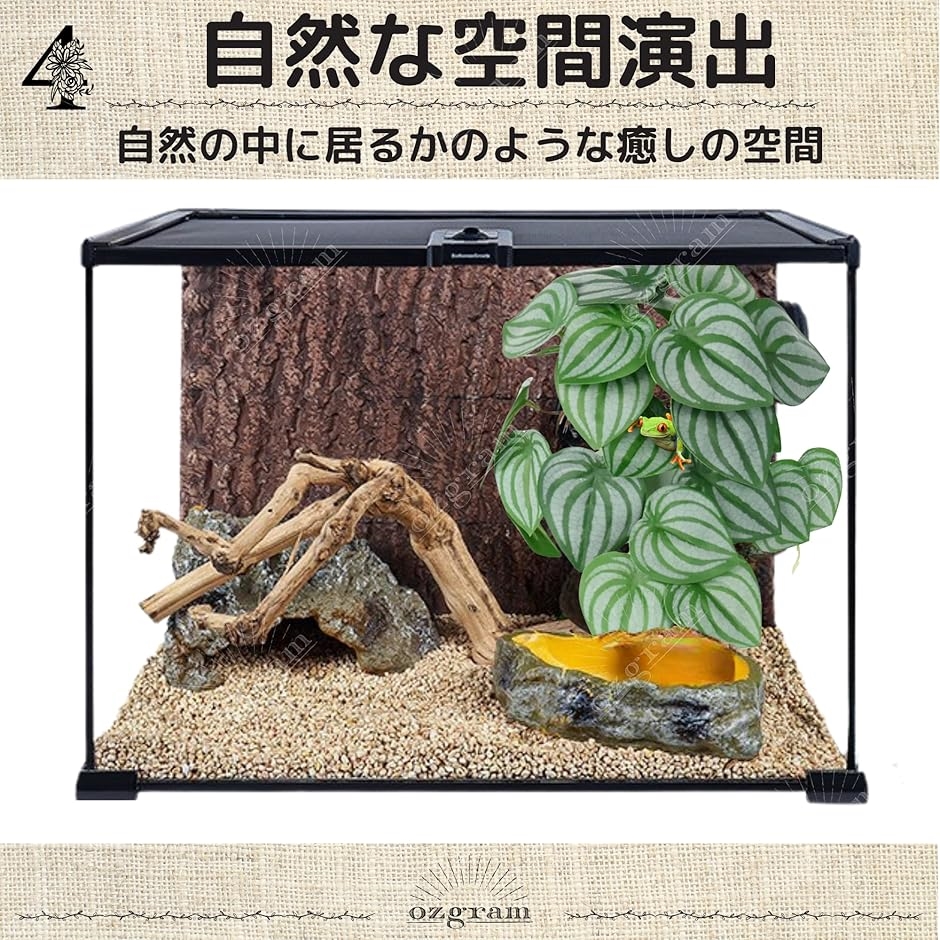 人工植物 フェイク 水槽 ケージ 装飾 水草 ビバリウム テラリウム カメ