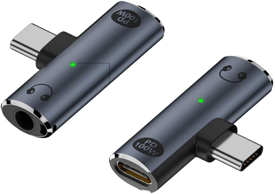 iPhone16�Ή� 2in1 Type-C �C���z���ϊ��A�_�v�^ PD�}���[�d DAC���� �ʘb ���y (�u���b�N)