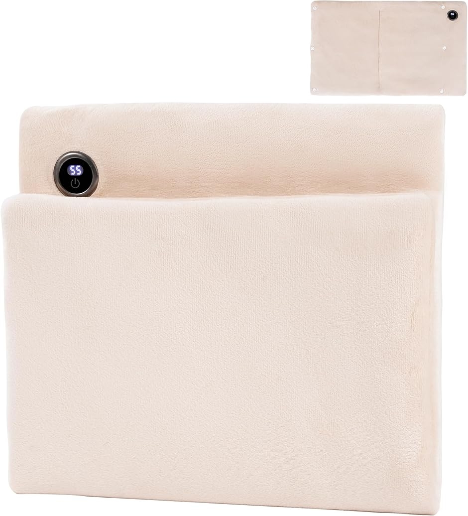 ホットマット USB給電 広げて使える2way仕様 敷き 掛け兼用 筒型 3段階温度調節 ハンドウォーマー 急速発熱 電気毛布 (グレー)