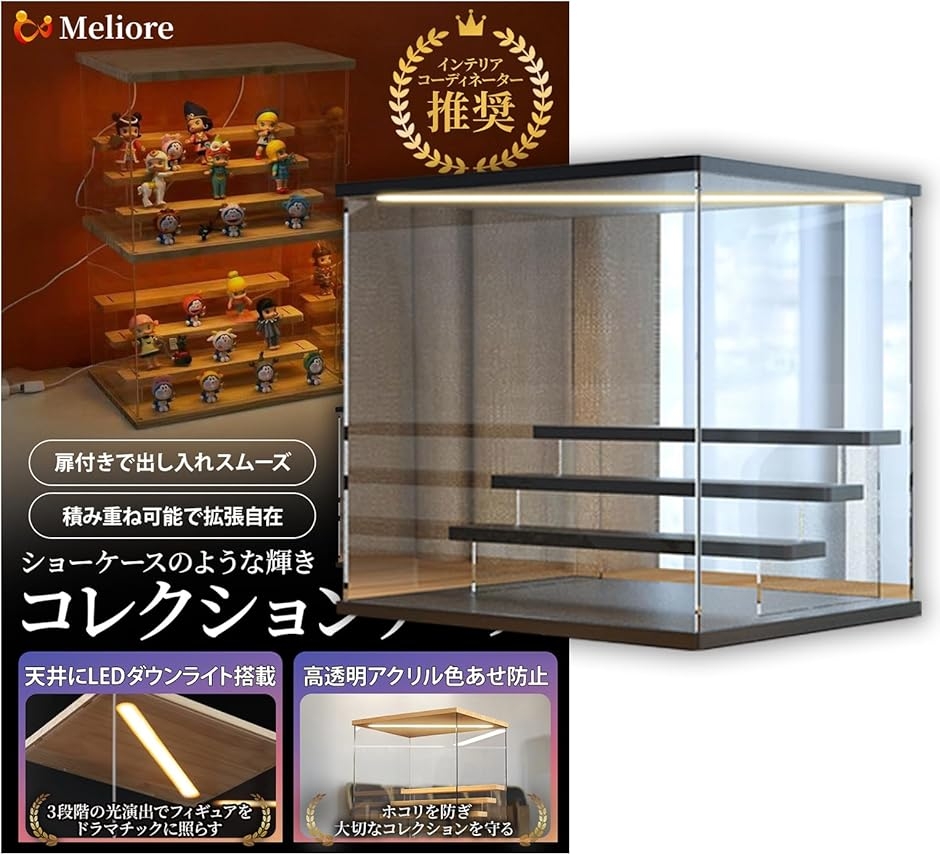 �t�B�M���A�P�[�X �I LED �R���N�V�����P�[�X �C���e���A�R�[�f�B�l�[�^�[���� �f�B�X�v���C�P�[�X ���� (�u���b�N(4�i),  ��)