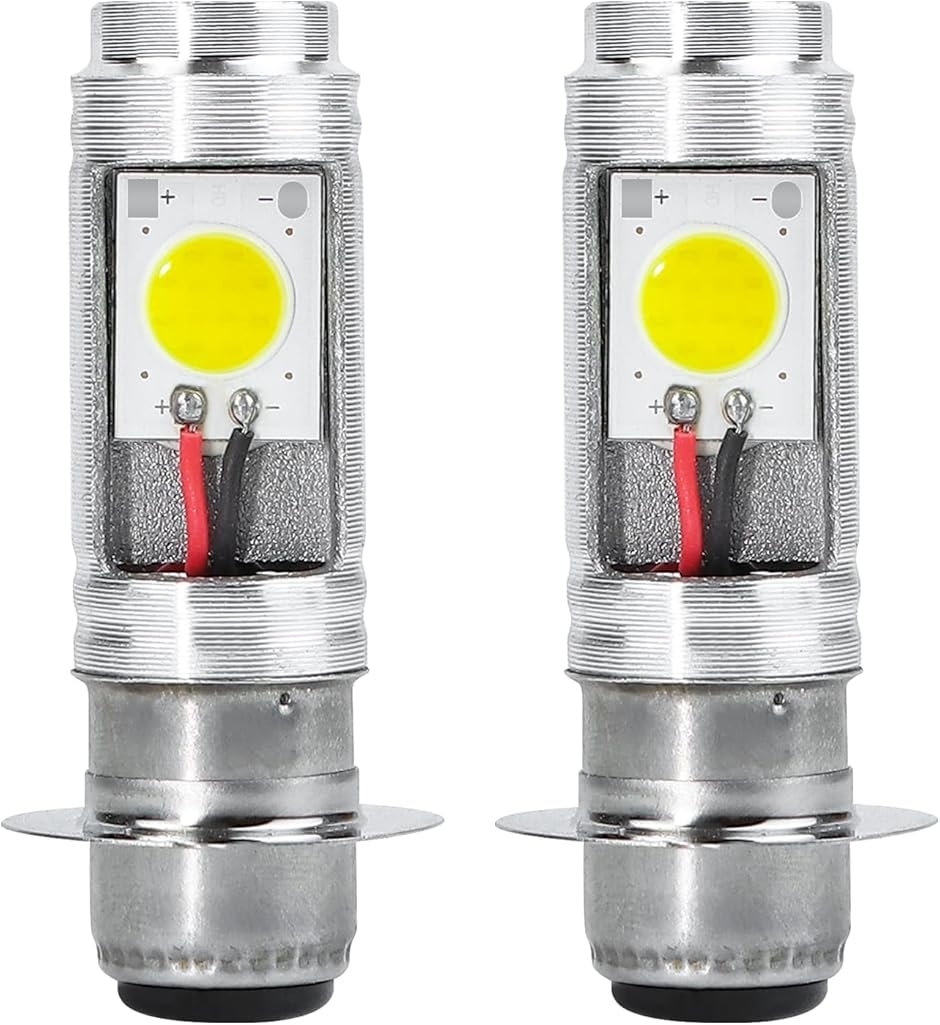 �o�C�N LED �w�b�h���C�g PH7 Hi/Lo P15D T19L �o���u �z���C�g ���t �X�N�[�^�[ �I�[�g�o�C ���� (�z���C�g)