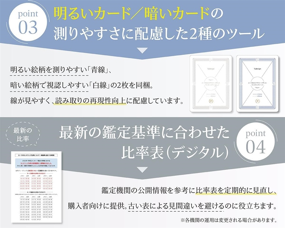 センタリングツール 鑑定キット PSA/BGS対応 カード用スリーブ