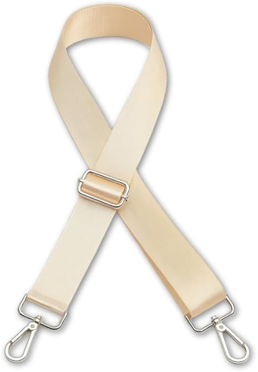 ショルダーベルト ナイロン ストラップ 太め バッグ用 肩掛け 単品 後付け 紐 カバン (ベージュ)