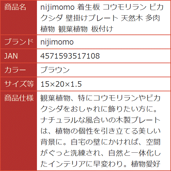 ビカクシダ 板のおすすめ人気商品一覧 通販 - Yahoo!ショッピング
