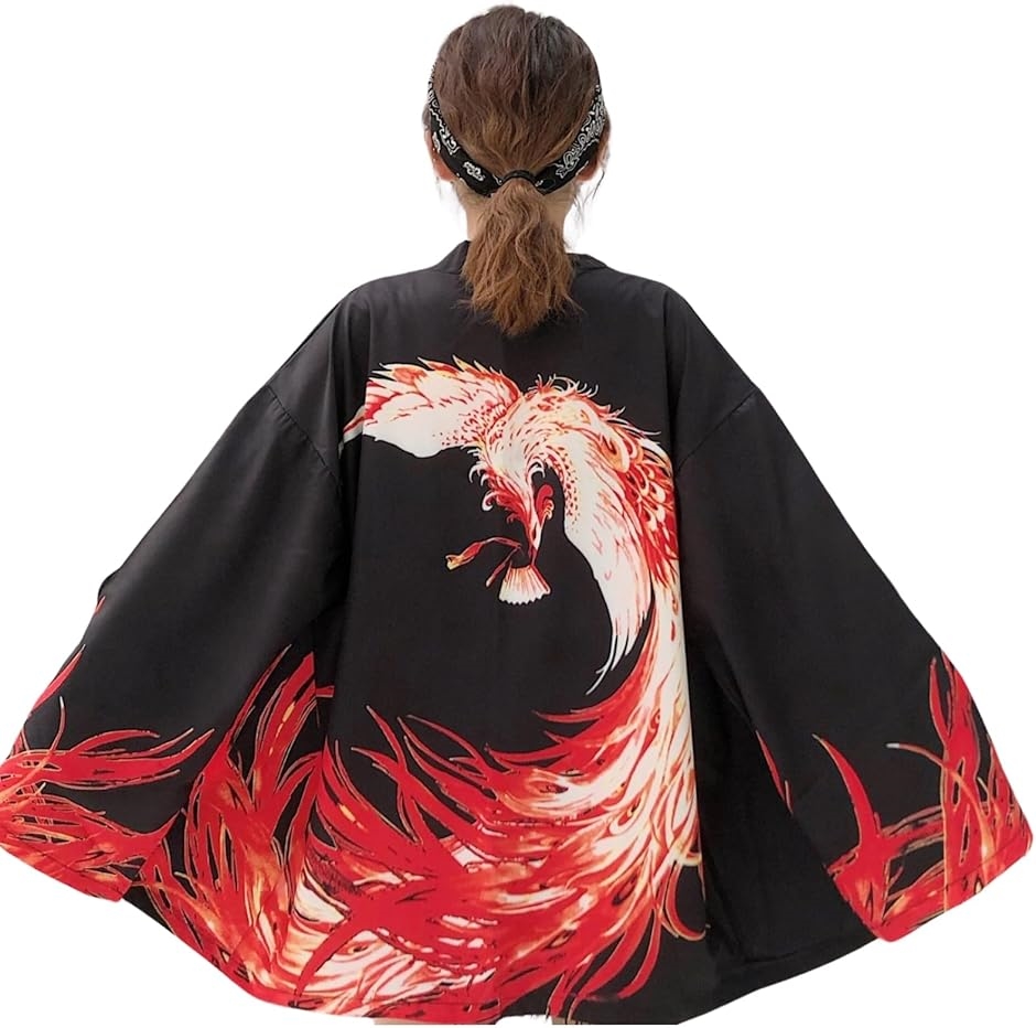 鳳凰 パッピ はっぴ 法被 袢纏 お祭り 羽織 半纏 はんてん 映える 和服