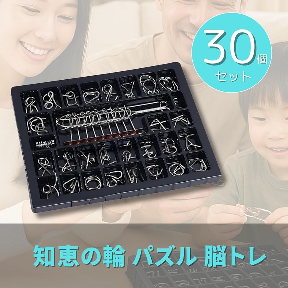 知恵の輪 パズル 30種類セット 大人 脳トレ : スピード発送 ホリック
