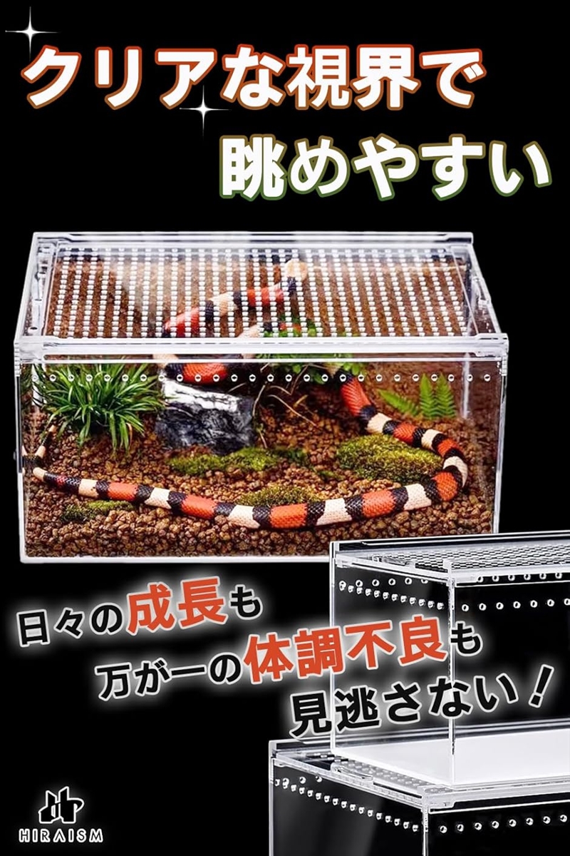 爬虫類 ケージ レプタイルボックス 飼育 レオパ カナヘビ トカゲ