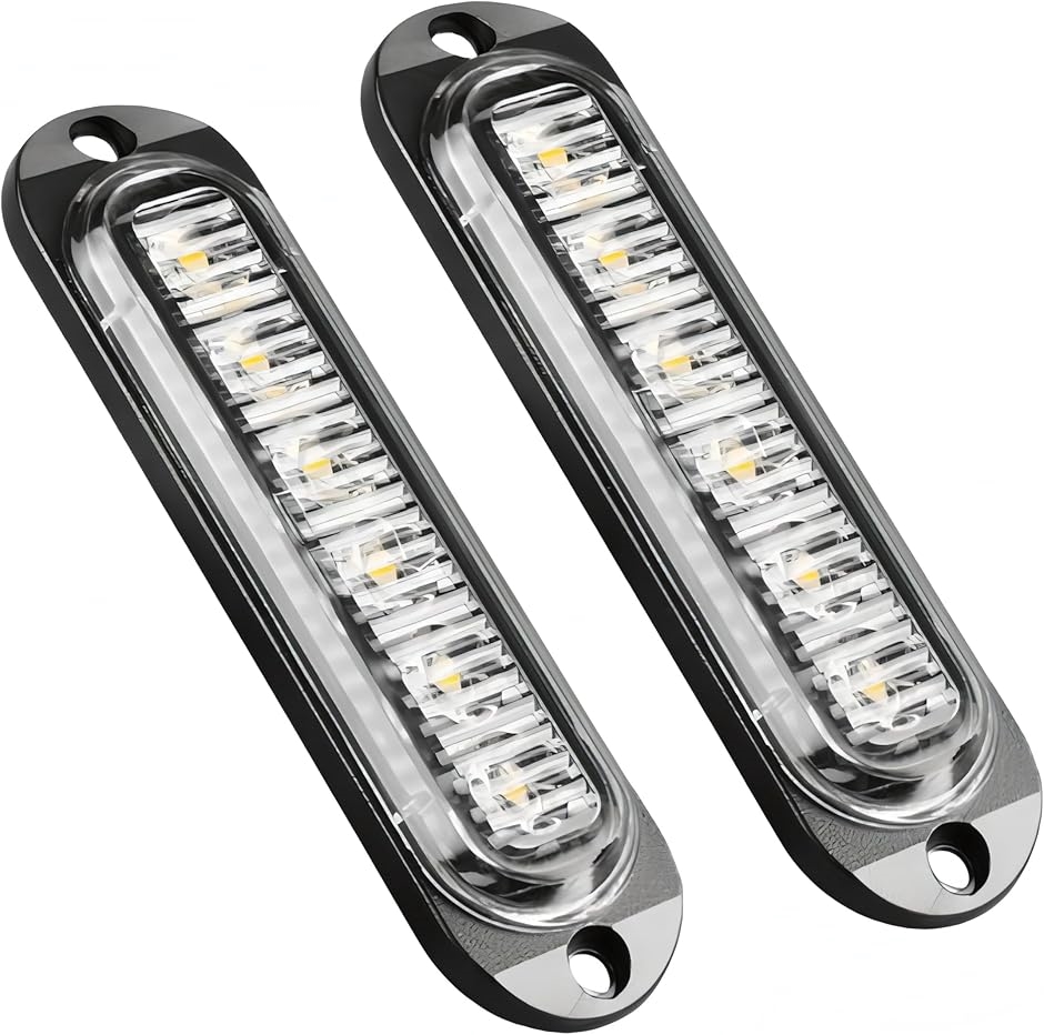 互換品】 LED デイライト バックランプ ワークライト 12V-24V対応 薄型