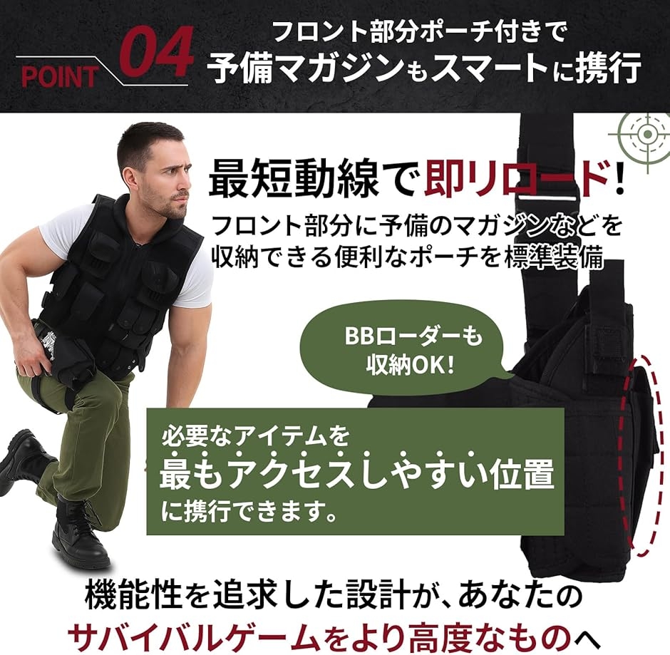 レッグホルスター サバゲー 固定できるから激しく動ける ハンドガン