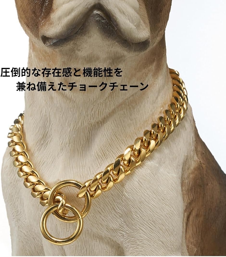 犬 ペット チェーン 首輪 チョーク 式 ステンレス カラートレーニング