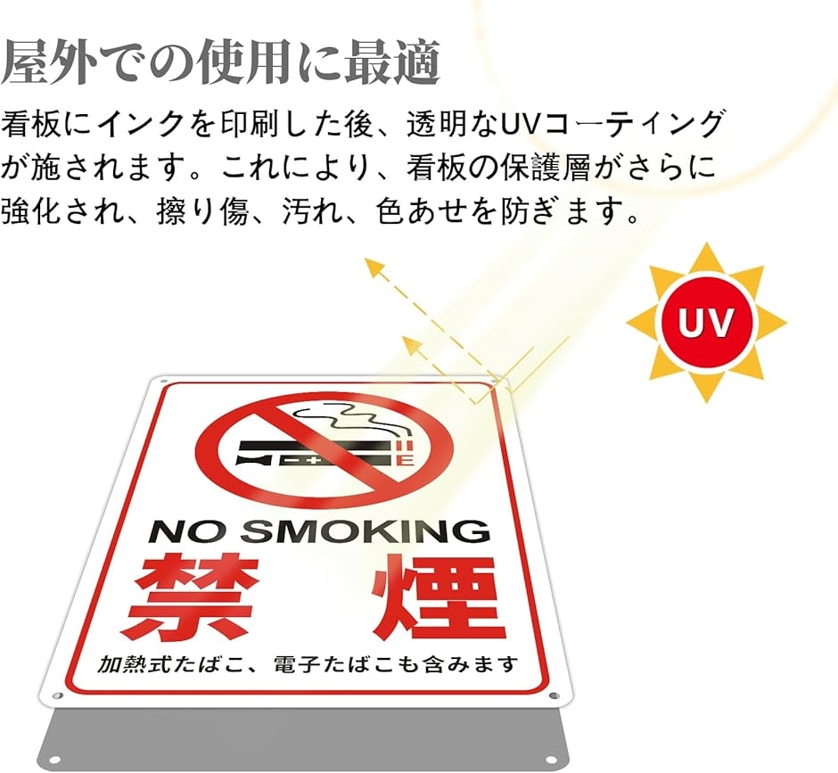 禁煙 看板 No Smoking 警告プレート サインプレート 禁煙ステッカー