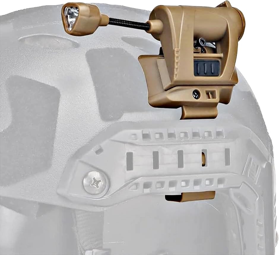 新モデル ヘルメットライト マウント サバゲー タクティカル 4色 LED