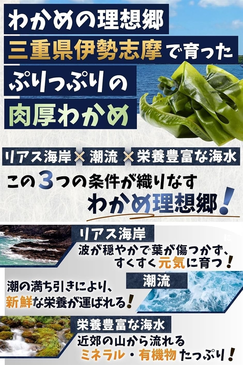 訳あり 奇跡の 乾燥わかめ 伊勢志摩産 100...の詳細画像3