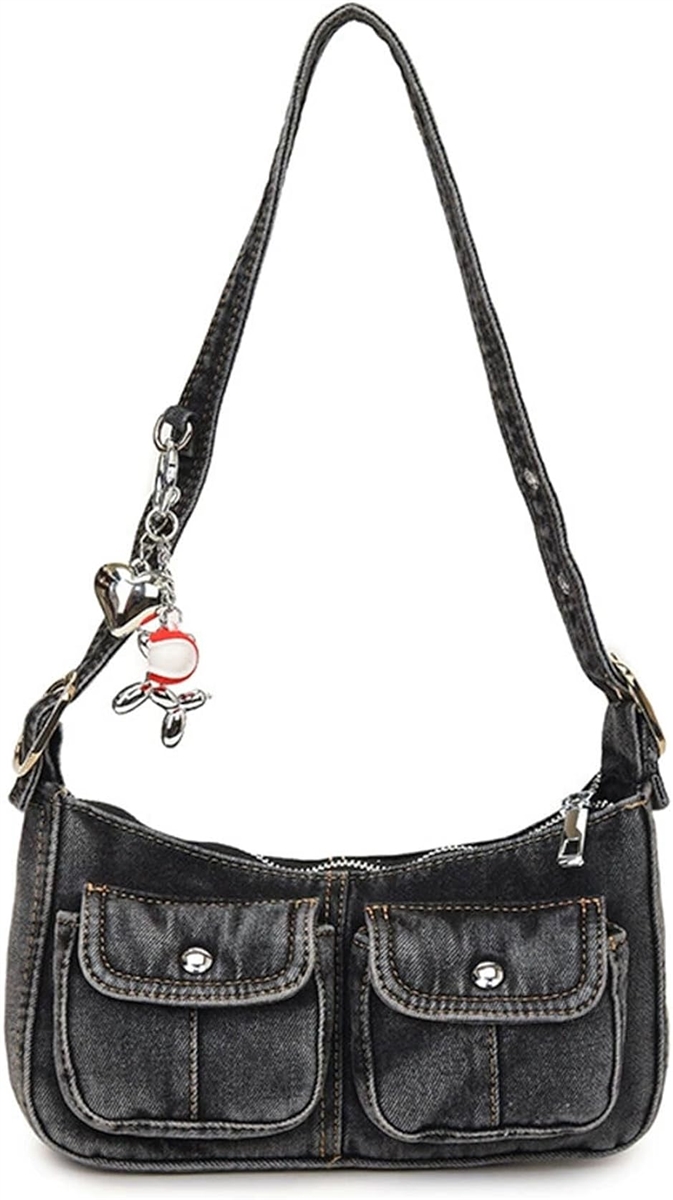 レディース デニム バッグ ショルダー 生地 ジーンズ カジュアル