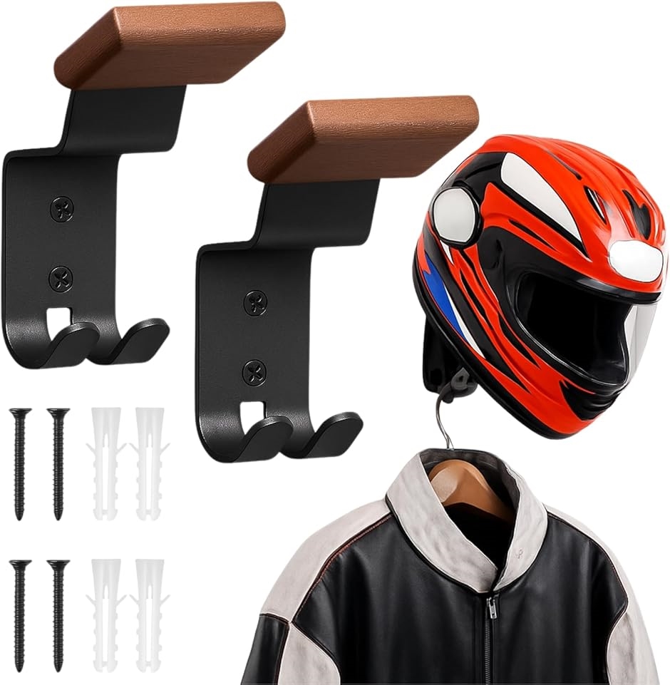 ヘルメットホルダー ヘルメットハンガー 壁掛け バイク ヘルメット
