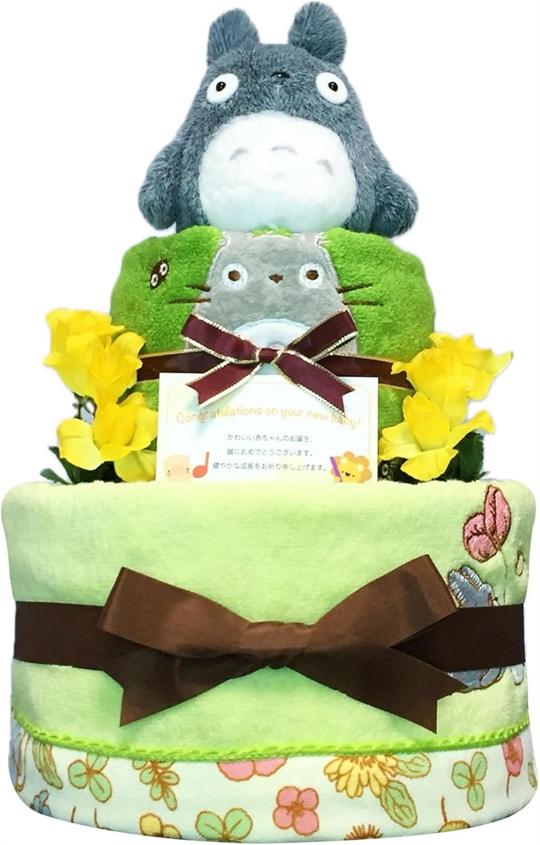 KanonBabys おむつケーキ 男の子 女の子 出産祝い 赤ちゃん 誕生日 ベビーシャワー ギフト 3段 Sサイズ tot4111