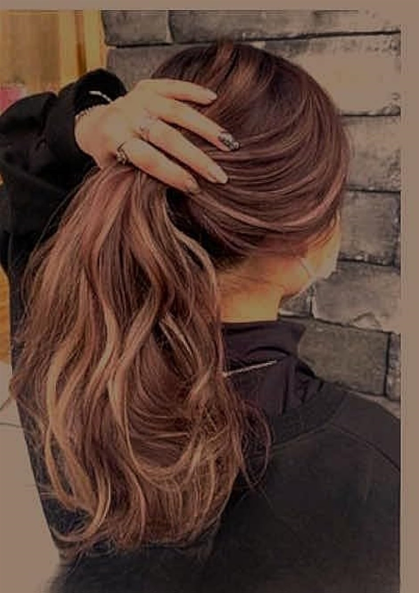 ヘアピース 部分ウイッグ ロング ストレート ハイライト 3D