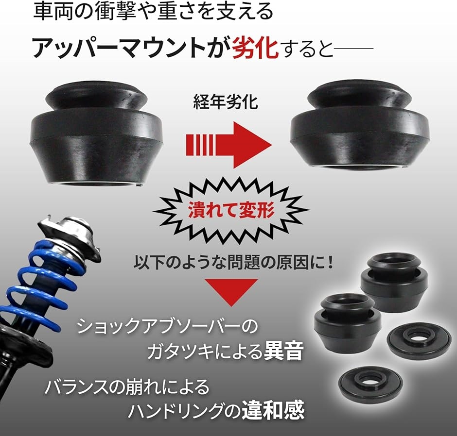 互換品】 スズキ エブリイ アッパーマウント キット 左右セット 修理