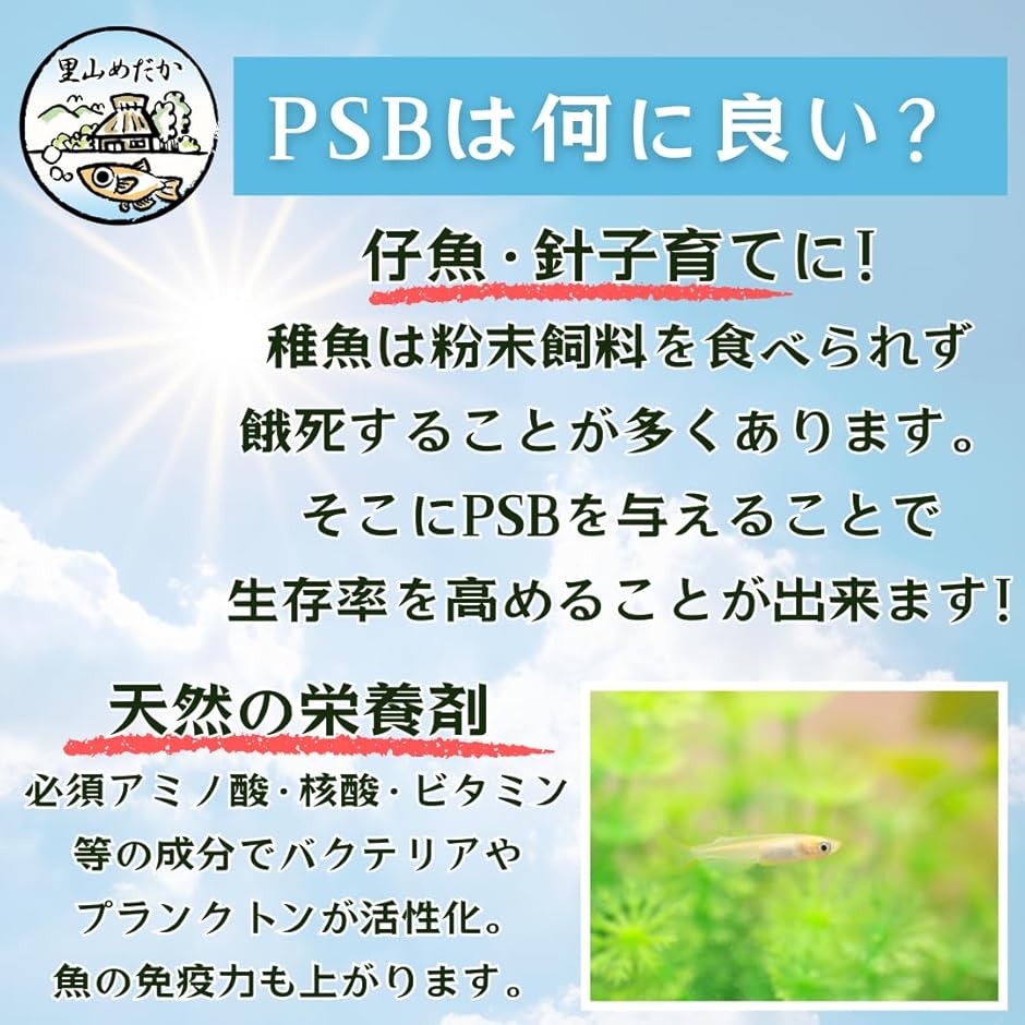 PSB 光合成細菌 高濃度培養 バクテリア 水...の詳細画像3