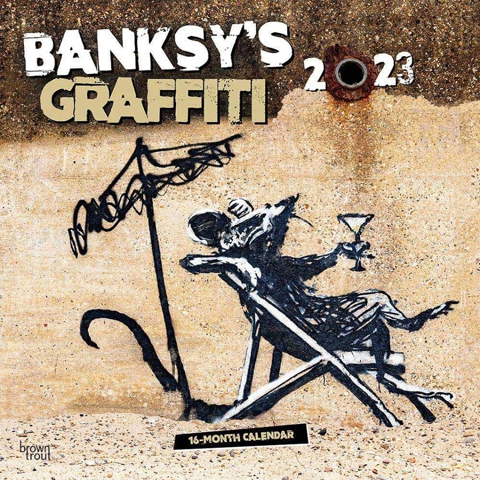 Banksy's Graffiti 2023年 カレンダー 令和5年 / 30x60cm 壁掛けカレンダー バンクシー アートカレンダー｜horikku