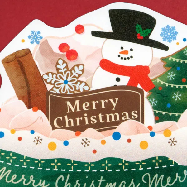 CHIKYU GREETINGS クリスマスカード 洋風 香り付カード（両面印刷