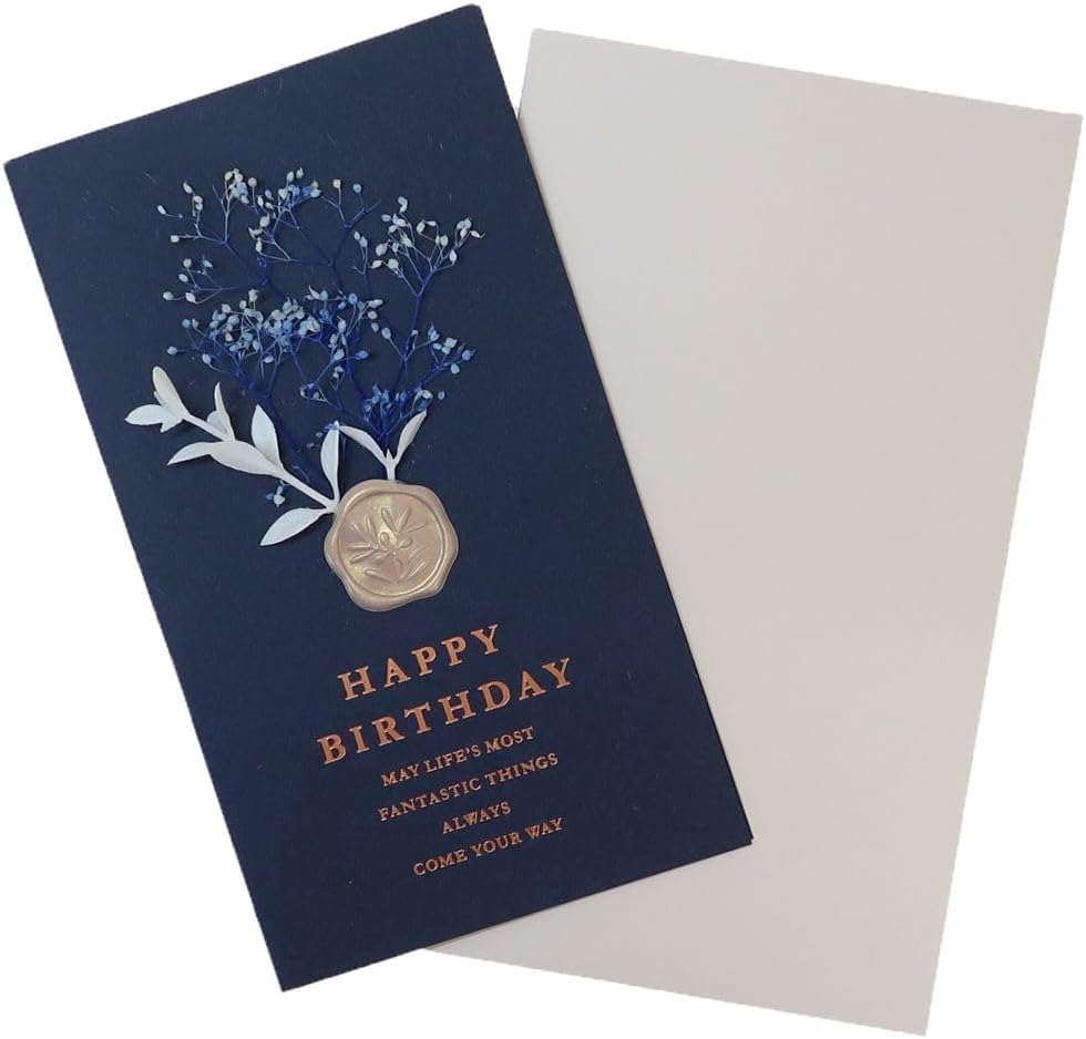 バースデーカード フラワーブーケカード ンディゴ 129294 二つ折り 中紙付き APJ  Birthday Card グリーティングカード お誕生お祝い｜horiman