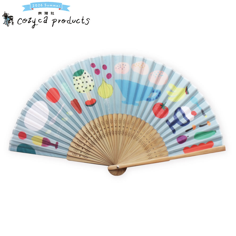 cozyca products 扇子 黒ねこ意匠 おひるね 21-629 プラケース入 表現