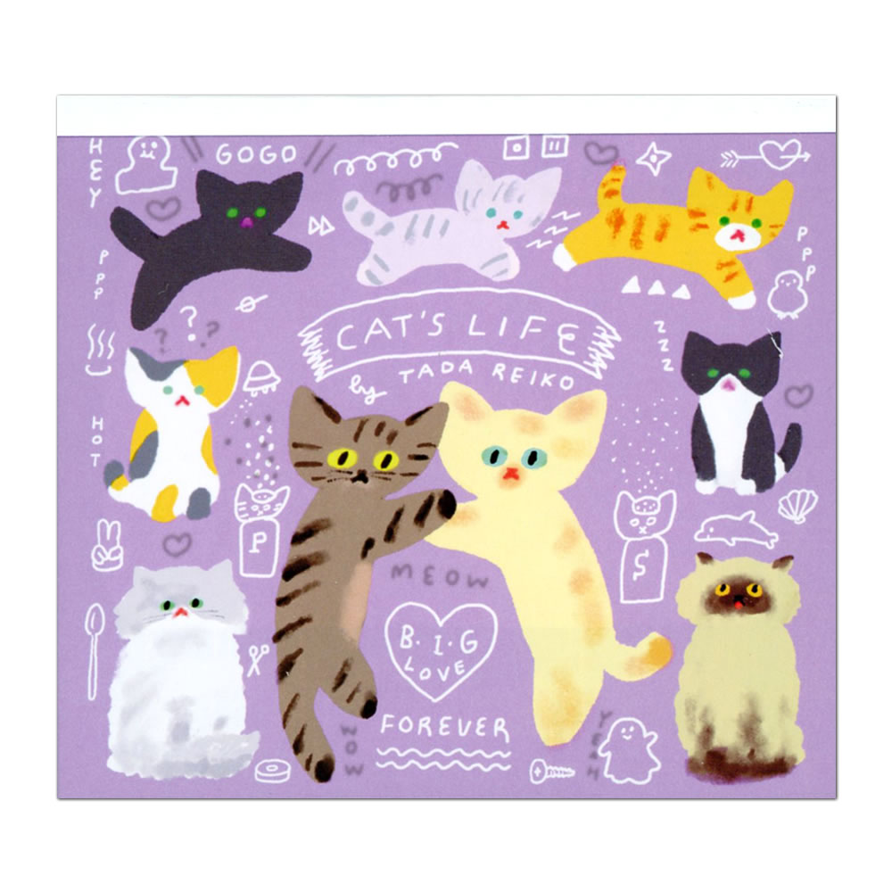 cozyca products ブロックメモ 多田玲子 CAT'S LIFE 21-633 (18) 120枚