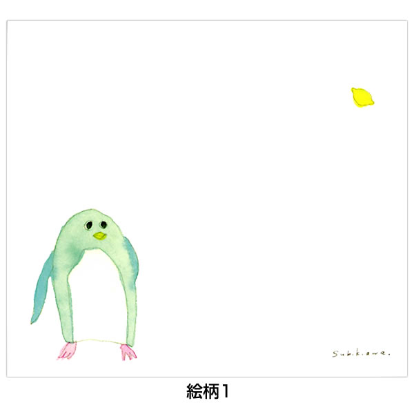 ブロックメモ Subikiawa. ペンギン 22-340 (5) 120枚（4柄×30） 表現社