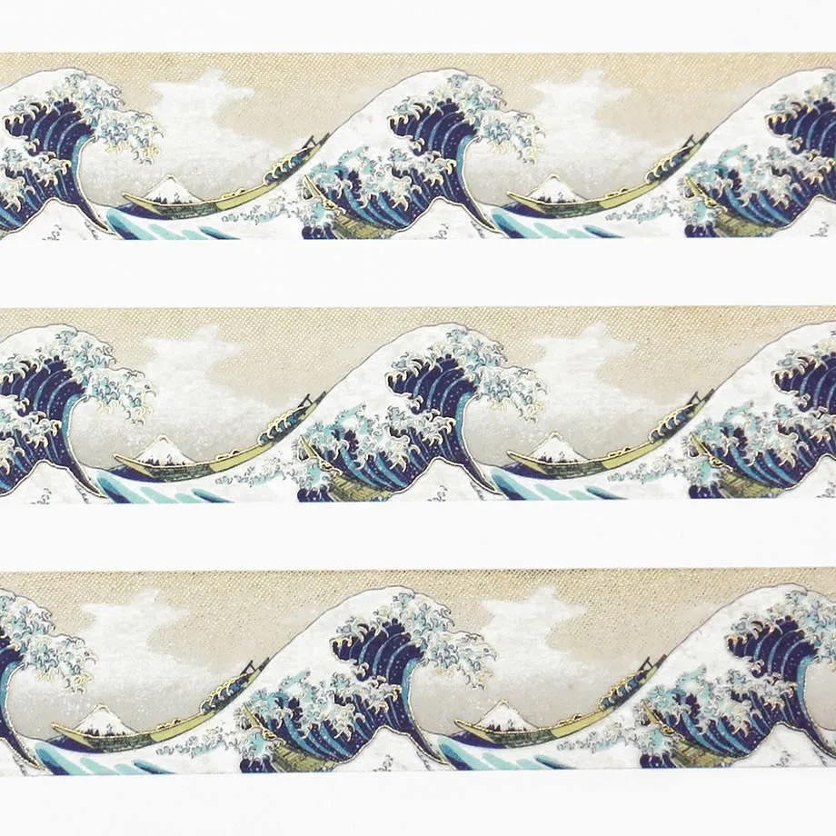 cozycaproducts 北斎 箔押しマスキングテープ 神奈川沖浪裏 22-970 幅