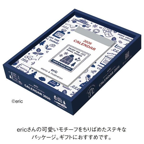 新日本カレンダー 2026 カレンダー 卓上 eric 日めくり NK-4400 令和8