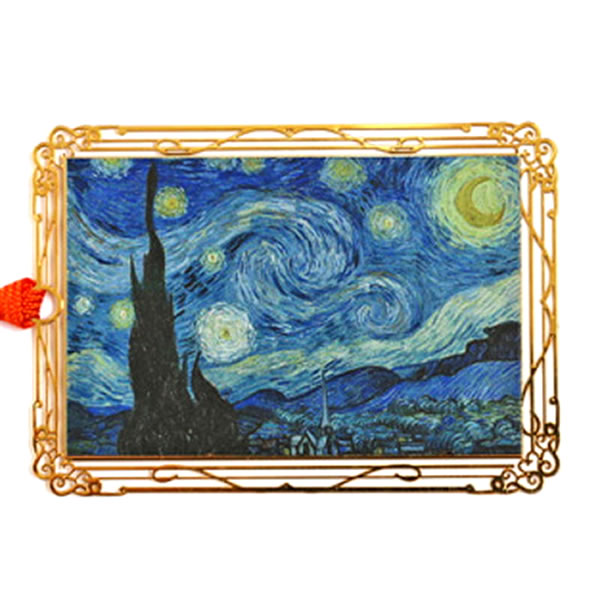 デザインブックマーク絵画 星月夜 AR003 ステレンス製 ギフトや