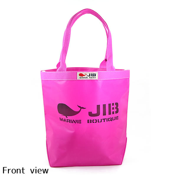 JIB バケツトートバッグ Mサイズ BKM ピンク×ピンク ファスナー