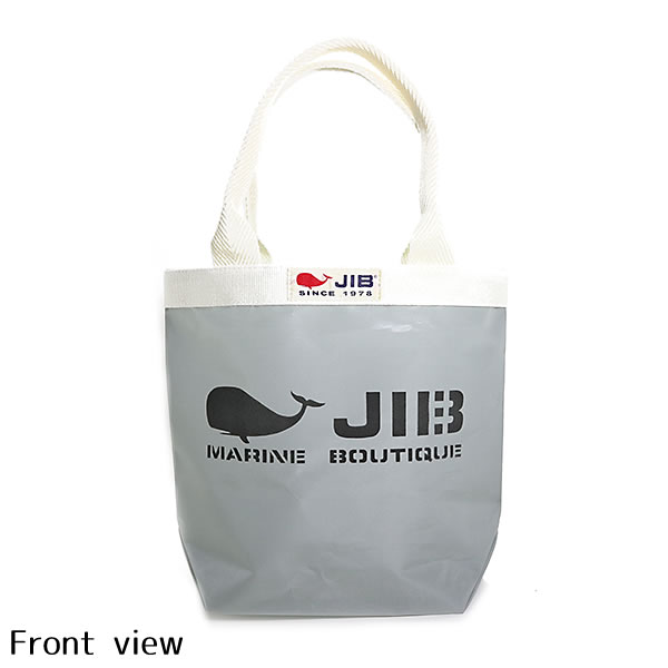 JIB バケツトートバッグ Sサイズ BKS グレー×アイボリー ファスナー