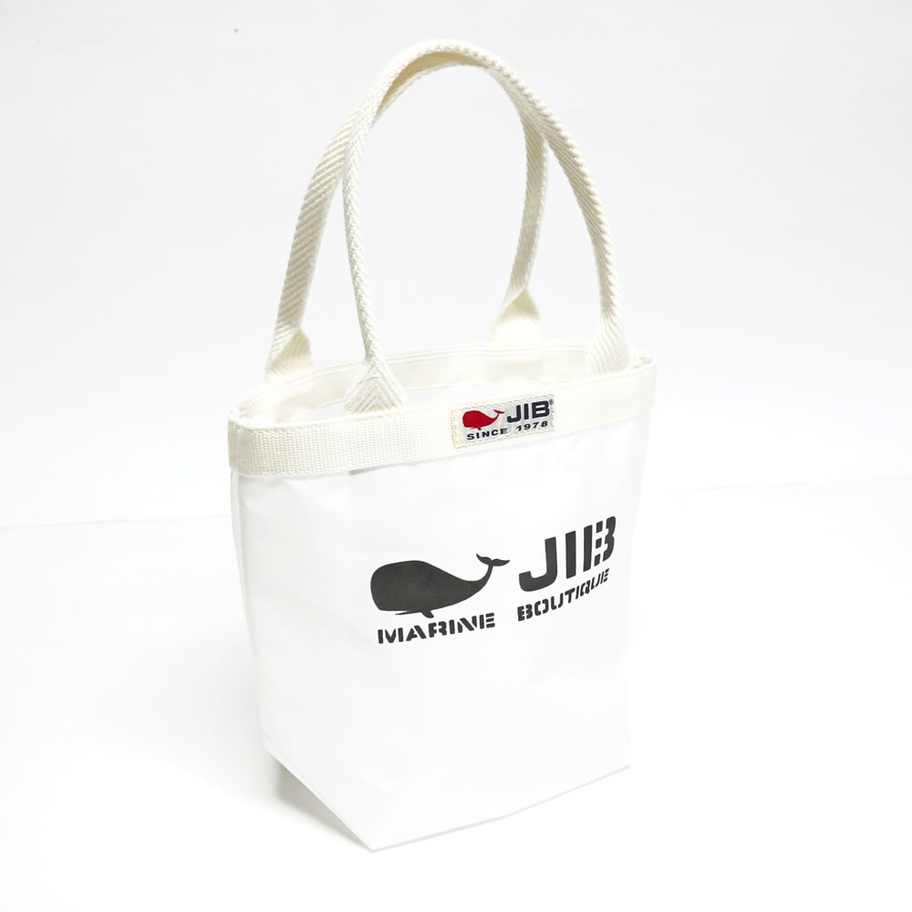 JIB バケツトートバッグ SSサイズ BKSS ホワイト×アイボリー