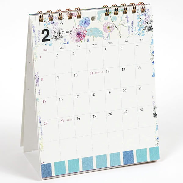 2026 カレンダー 卓上 GL デザイナーズギルド C-1688-DG 日曜始まり