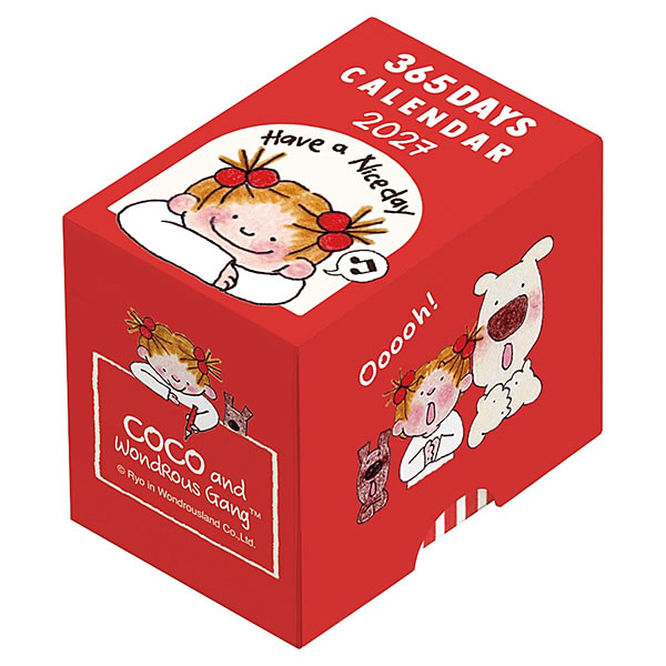 2027年 カレンダー 卓上 ミニミニ日めくり ココちゃん/サカモトリョウ
