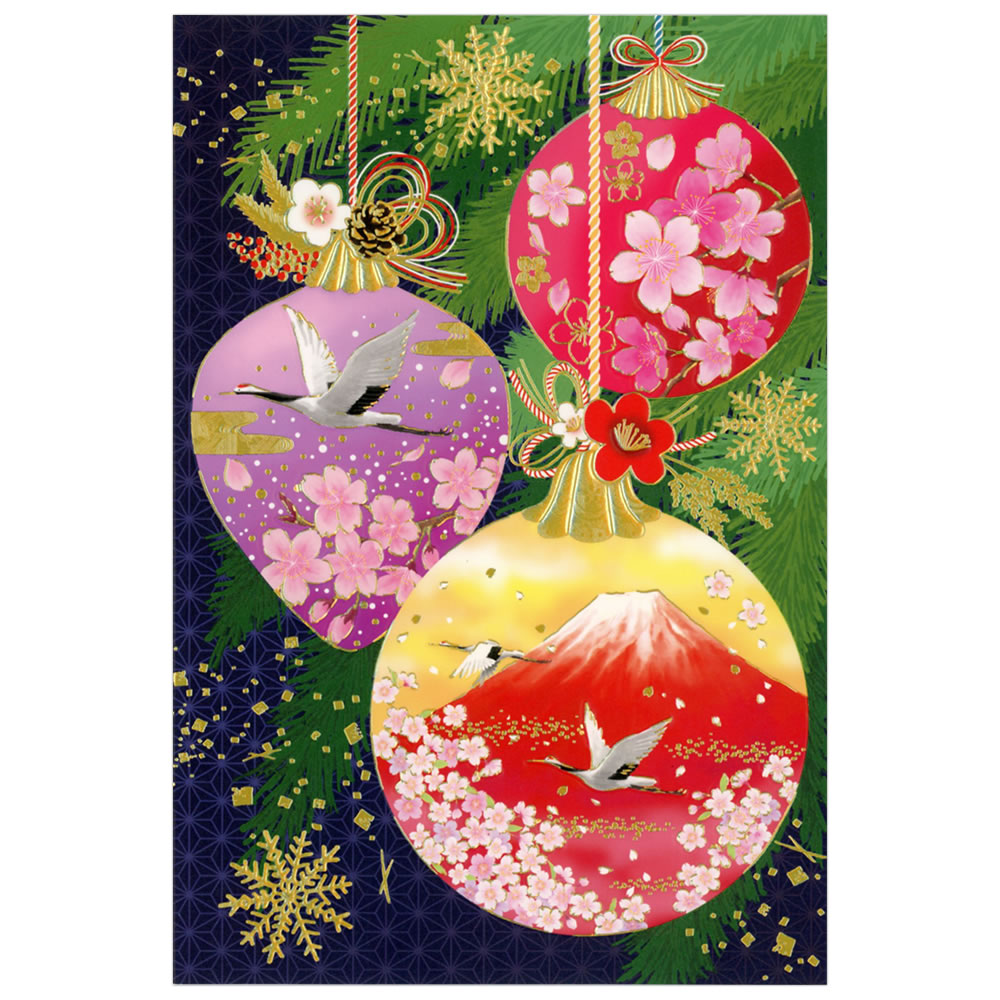 NX}XJ[h a CO aI[ig C07-0023 c^ `LE CHIKYU Eʒ\ Christmas card O[eBOJ